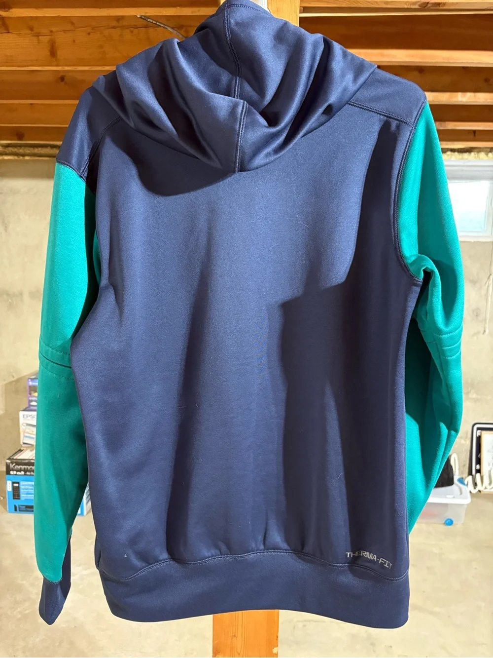 Nike Mariners Navy and Teal Crewneck Hoodie